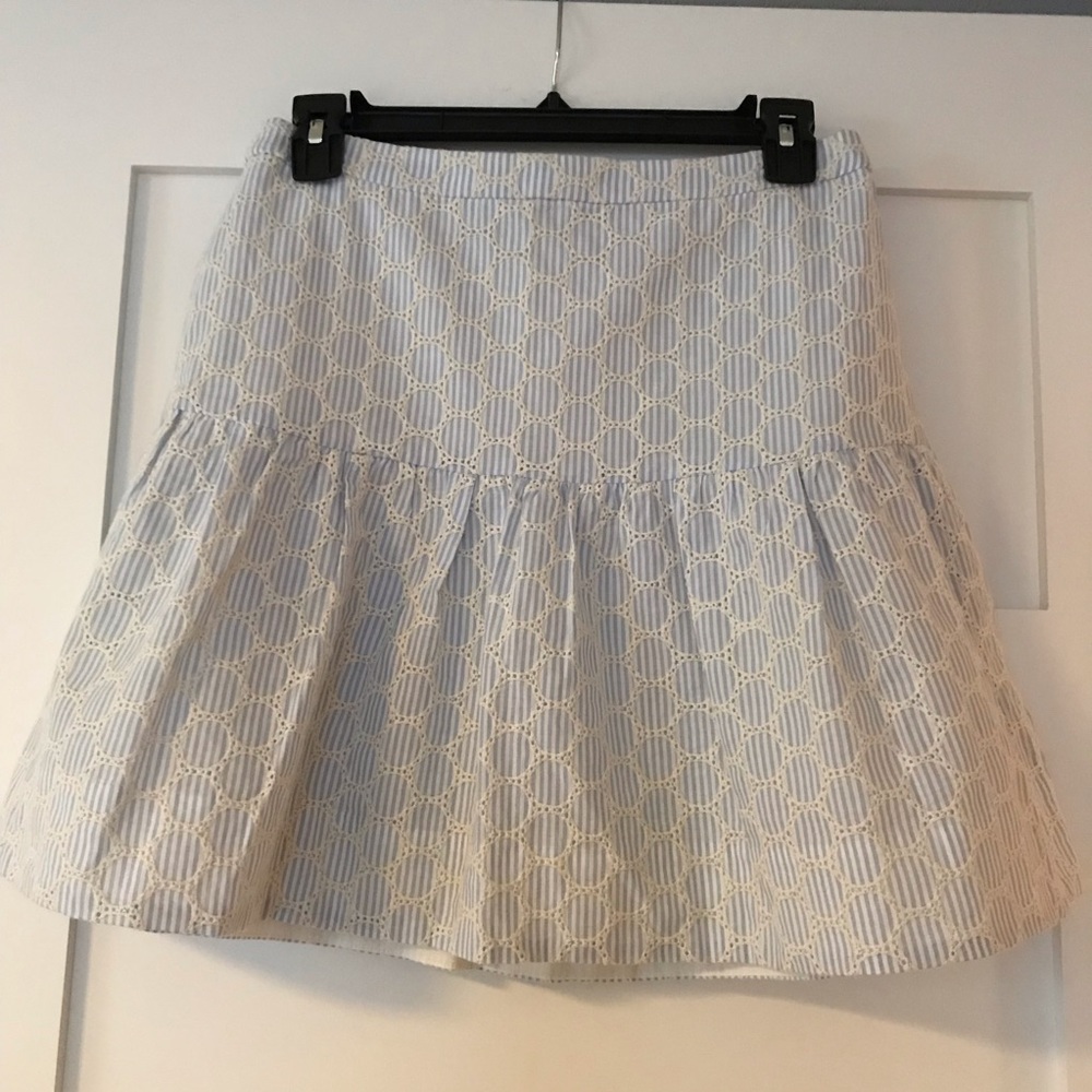 J Crew Seersucker Skirt
